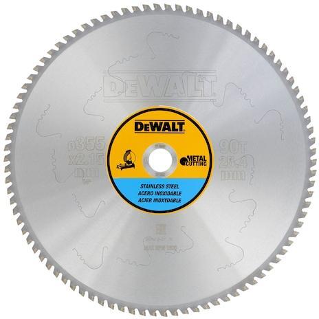 DEWALT list kružne pile za rezanje čelika, aluminija i nehrđajućeg čelika 355x25,4mm 90Z DT1922-QZ