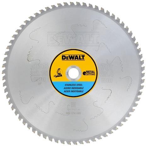 DEWALT list kružne pile za rezanje čelika, aluminija i nehrđajućeg čelika 355x25,4mm 70Z DT1921-QZ