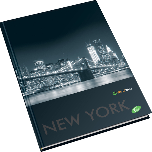 Bilježnica Cities by Night Elisa, A4 linije, 96 lista, tvrdi uvez