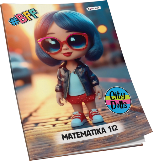 Pisanka matematika za 1 i 2 razred Connect Girl+ Soft, B5 kvadratići, 32 lista, meki uvez