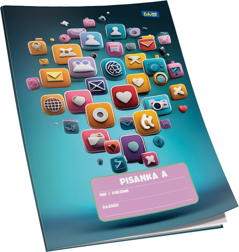 Pisanka A Educa, B5 linije, 16 listova, meki uvez
