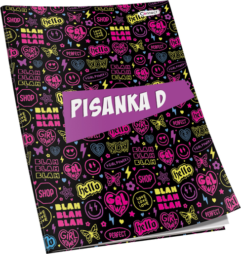 Pisanka D Premium Connect Girl, B5 linije, 48 listova, meki uvez
