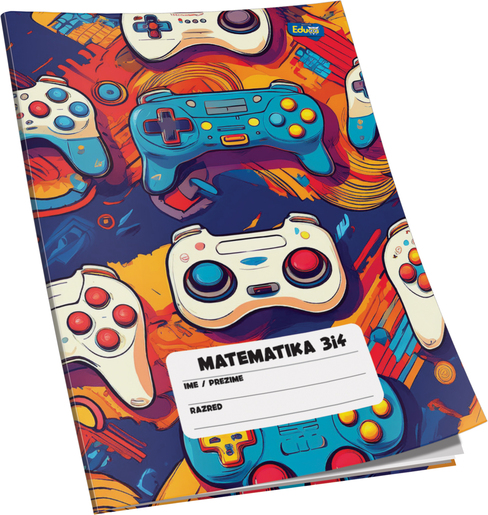 Pisanka matematika 3 i 4 Educa, B5 kvadratići, 48 listova, meki uvez