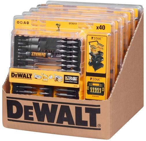 DEWALT set bitova 40/1 DT70717-QZ 25-50MM S DRŽAČEM I NASADNIM KLJUČEM 8-10MM
