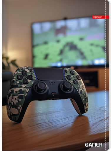 Bilježnica Ilijanum Gamer, A4 geometrija, 52 lista, meki uvez
