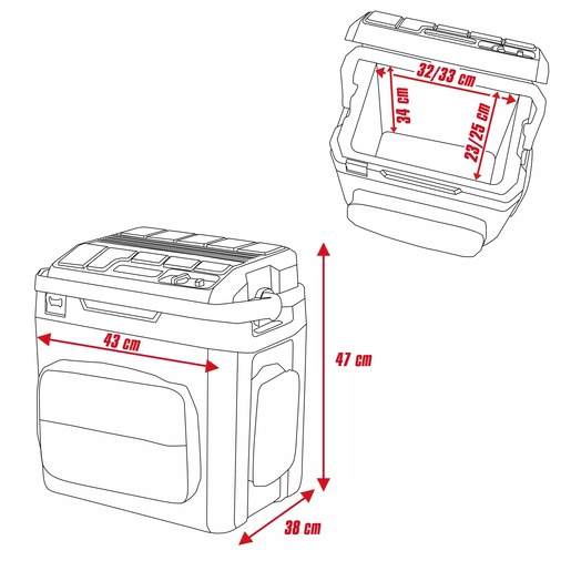 EINHELL akumulatorski prijenosni hladnjak TE-COL 18/27 Li-Solo