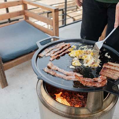 Solo Stove Griddle Top, veliki griddle poklopac za vatrenu posudu