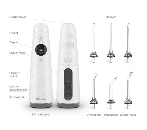 TRUELIFE oralni tuš AquaFloss Compact C300, bijeli