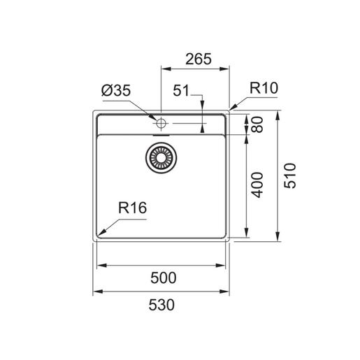 Franke set sudoper Maris MRX 210-50 TL + slavina LINA L