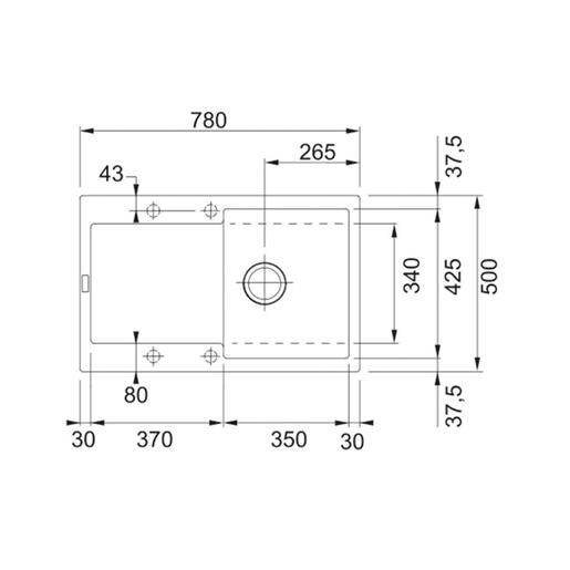 Franke set sudoper Maris MRG 611 + slavina LINA DOCCIA