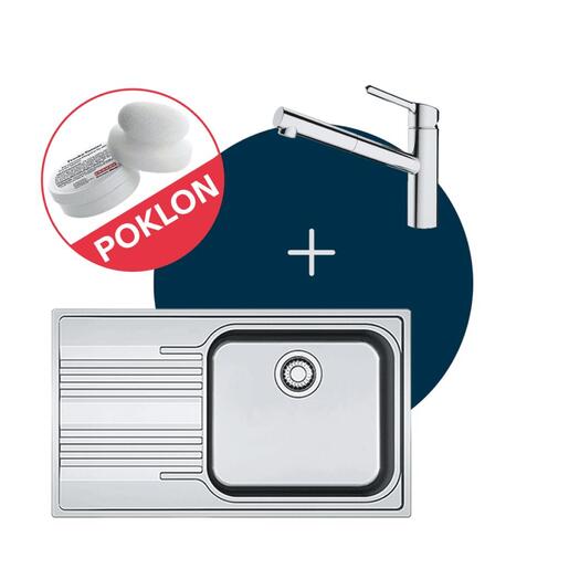 Franke set sudoper Smart SRX 611-86 LB + slavina ORBIT DOCCIA