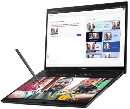 ASUS Zenbook Duo 14 UX8406CA-PZ042X, 14" WQXGA+ OLED, Intel Core Ultra 9 285H, 32GB RAM, 2TB PCIe SSD, Intel Arc Graphics, Windows 11 Pro, laptop