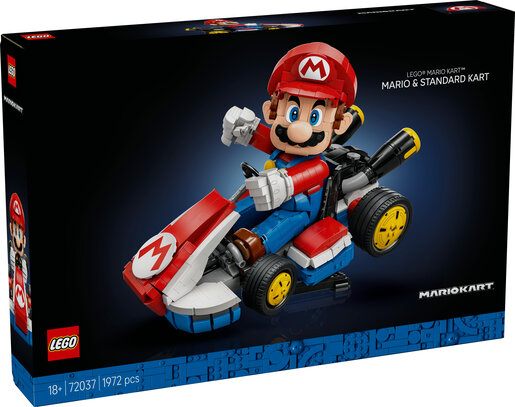 LEGO® Super Mario™: Mario Kart™: Mario i Standard Kart, kolekcionarski model 72037