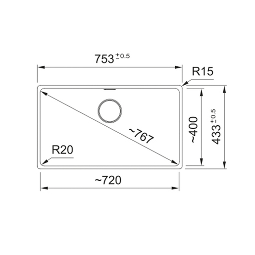 Franke sudoper Maris 2.0 Black Collection MRG 110-72 A