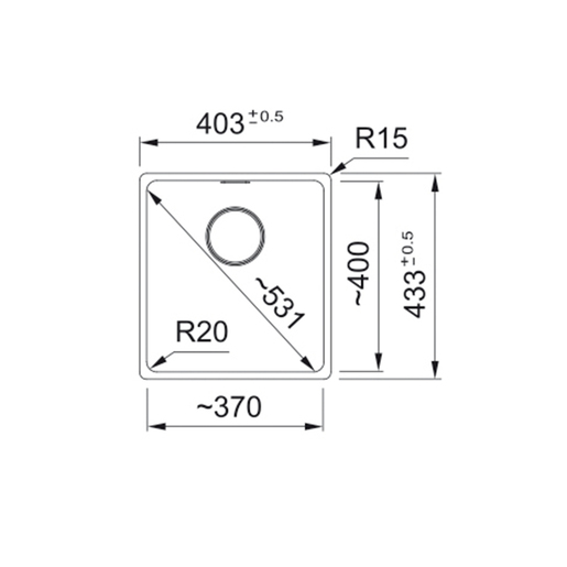 Franke sudoper Maris 2.0 Black Collection MRG 110-37 A