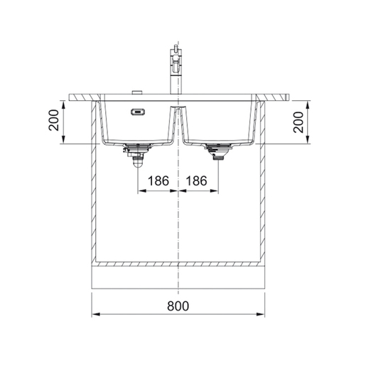 Franke sudoper Maris 2.0 Black Collection MRG 120-35-35