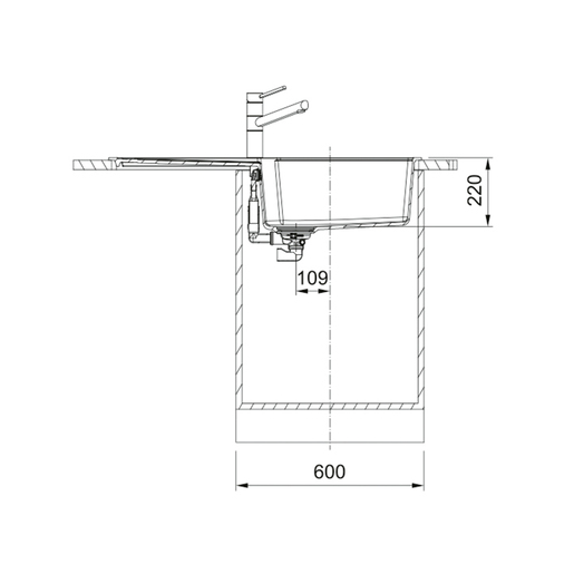 Franke sudoper Urban Black Collection UBG 611-100 A