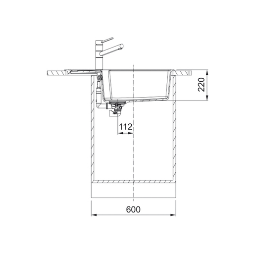 Franke sudoper Urban Black Collection UBG 611-78 XL