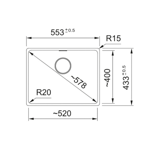Franke sudoper Maris 2.0 Black Collection MRG 110-52 A