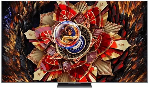 TCL 85" QD-Mini LED TV 85C9K, 4K HDR Premium 6500, Google TV, 144Hz Motion Clarity Pro, Audio by BANG & OLUFSEN