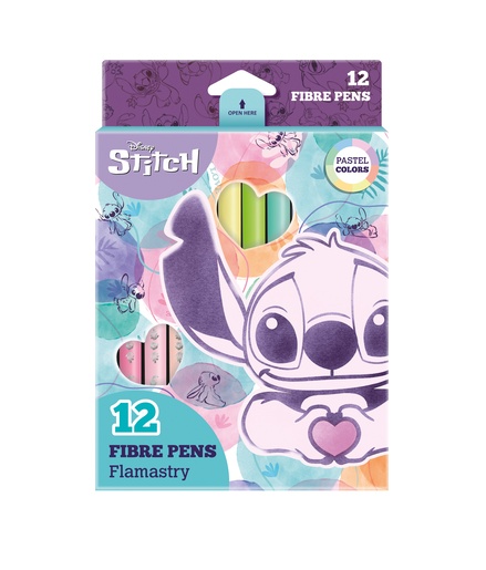 Flomasteri Disney Fashion, 12 boja, Stitch