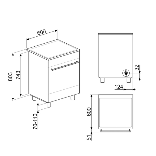 Smeg štednjak C6IMXM2 Classica