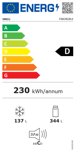 Smeg hladnjak FAB30LWH5 50's Style
