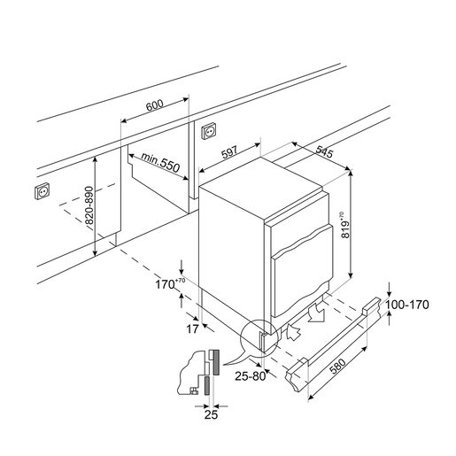 Smeg zamrzivač U8F082DE