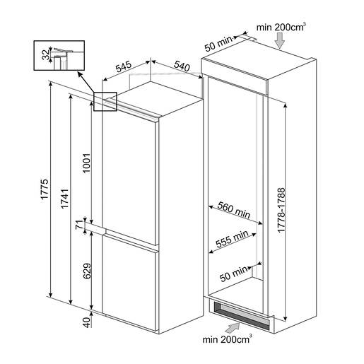 Smeg hladnjak C8175TNE