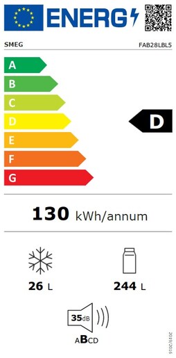 Smeg hladnjak FAB28LBL5 50's Style