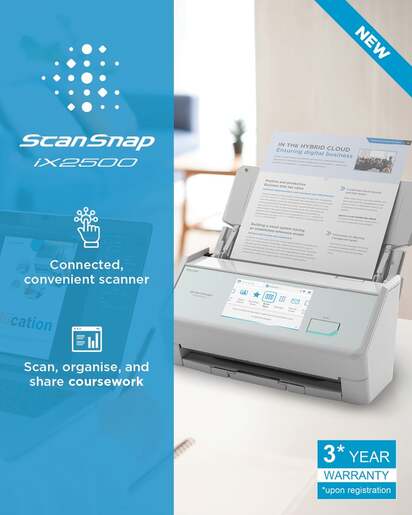 Ricoh ScanSnap iX2500, bijeli (3g. Jamstva uz besplatnu registraciju)