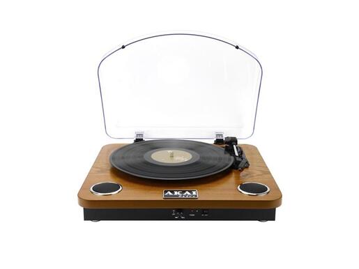 AKAI gramofon, USB, SD, BT, ugrađeni zvučnici, drvo ATT-11BTN