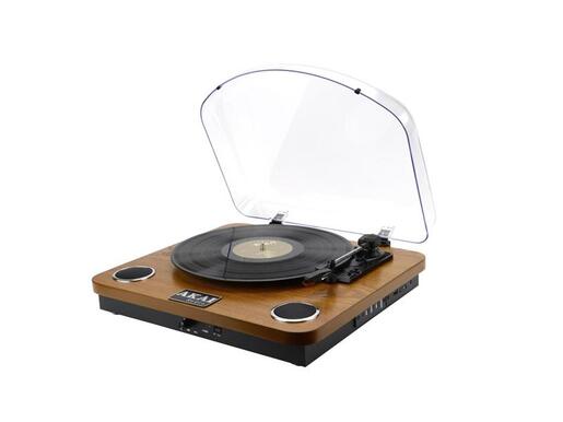 AKAI gramofon, USB, SD, BT, ugrađeni zvučnici, drvo ATT-11BTN