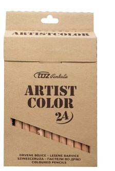 Drvene bojice Artist Color, TOZ, 24 komada