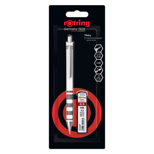 Tehnička olovka,  Tikky, Rotring, 0.5 mine, bijela