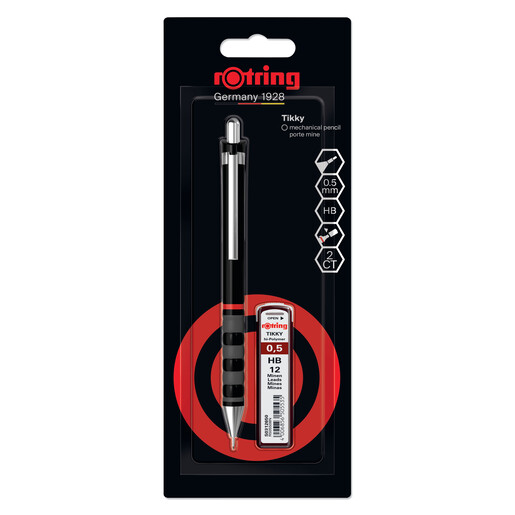 Tehnička olovka, Tikky, Rotring, 0.5 mine, crna