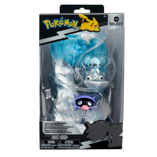 Pokemon igraći set Snowy Glacier: Shellder i Cubchoo