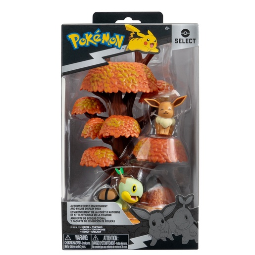 Pokemon igraći set  Autumn Forest: Eevee i Turtwig