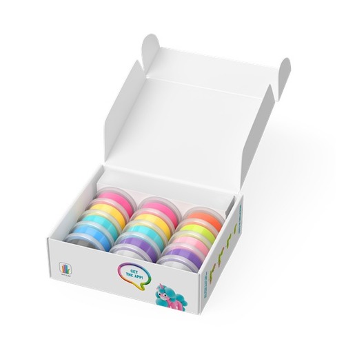 Glina KAZOO HEY CLAY Rainbow Unicorns 15028, 15 kutijica