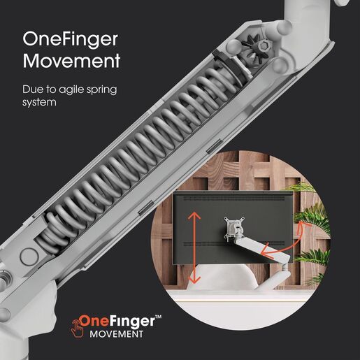 Vogel's MOMO4138W, Motion Plus, nosač za monitore do 43" sa pomakom 180° i nagib -20°/+105°, 10kg