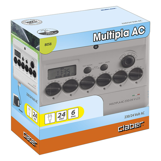 Claber programator multipla ac 230/24 V LCD RainJet