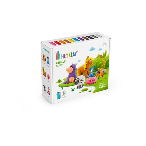 Glina KAZOO HEY CLAY Animals 15012, 15 kutijica
