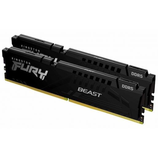 Memorija Kingston 16GB (2x8) DDR5 6000MHz, FURY Beast, U-DIMM (KF560C36BBEK2-16)