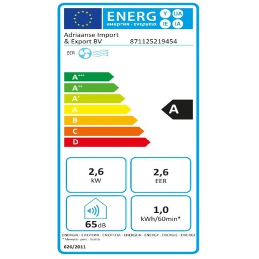 Lifetime prijenosna klima 2,6 KW