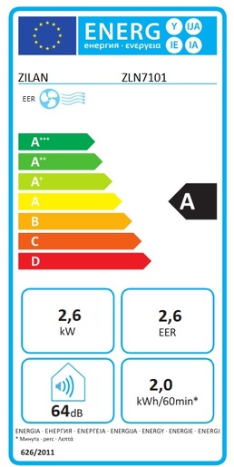 Zilan prijenosna klima ZLN7101 2.6 KW