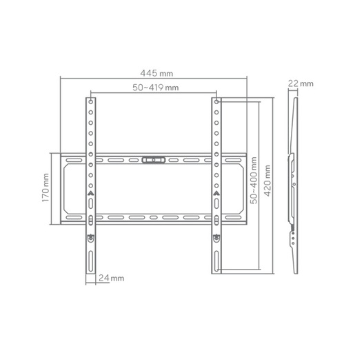 SBOX stalak za televizor Budget BL-3744F, 32-75", 400x400