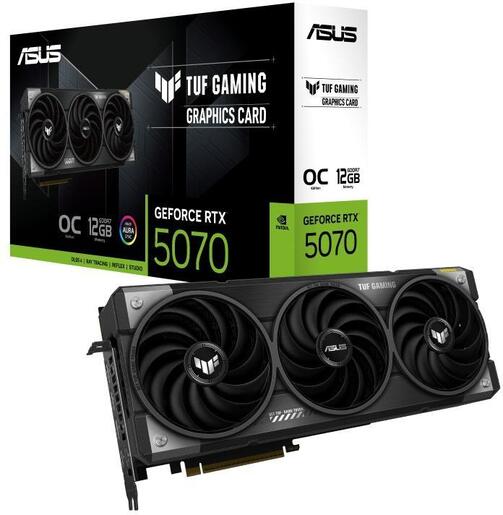 Grafička kartica Asus, TUF-RTX5070-O12G-GAMING, NVIDIA GeForce RTX5070 12GB GDDR7, PCIe 5.0, 3x Display port, 2x HDMI