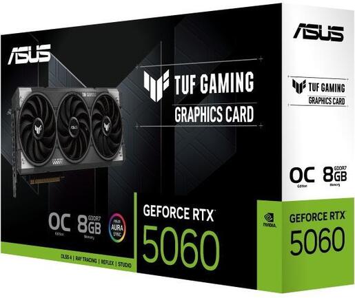 Grafička kartica Asus, TUF-RTX5060-O8G-GAMING, nVidia GeForce RTX5060 8GB GDDR7, PCIe 5.0, 3x Display port, 1x HDMI