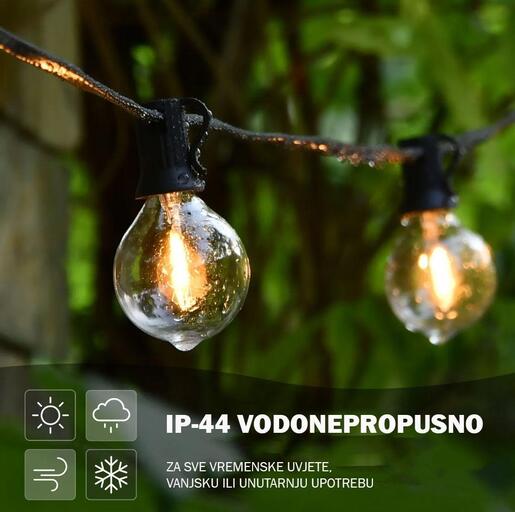 X-LIGHT Festival kabel 15m 30x G40 sijalica i daljinski