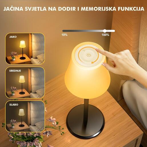 X-LIGHT Stolna dekorativna RGB+W LED lampa s punjivom baterijom